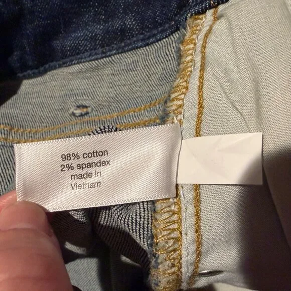 NWT Lane Bryant Signature Fit Wide Leg Womens Plus Sz 24 Dark Wash Denim Jeans - Picture 9 of 11